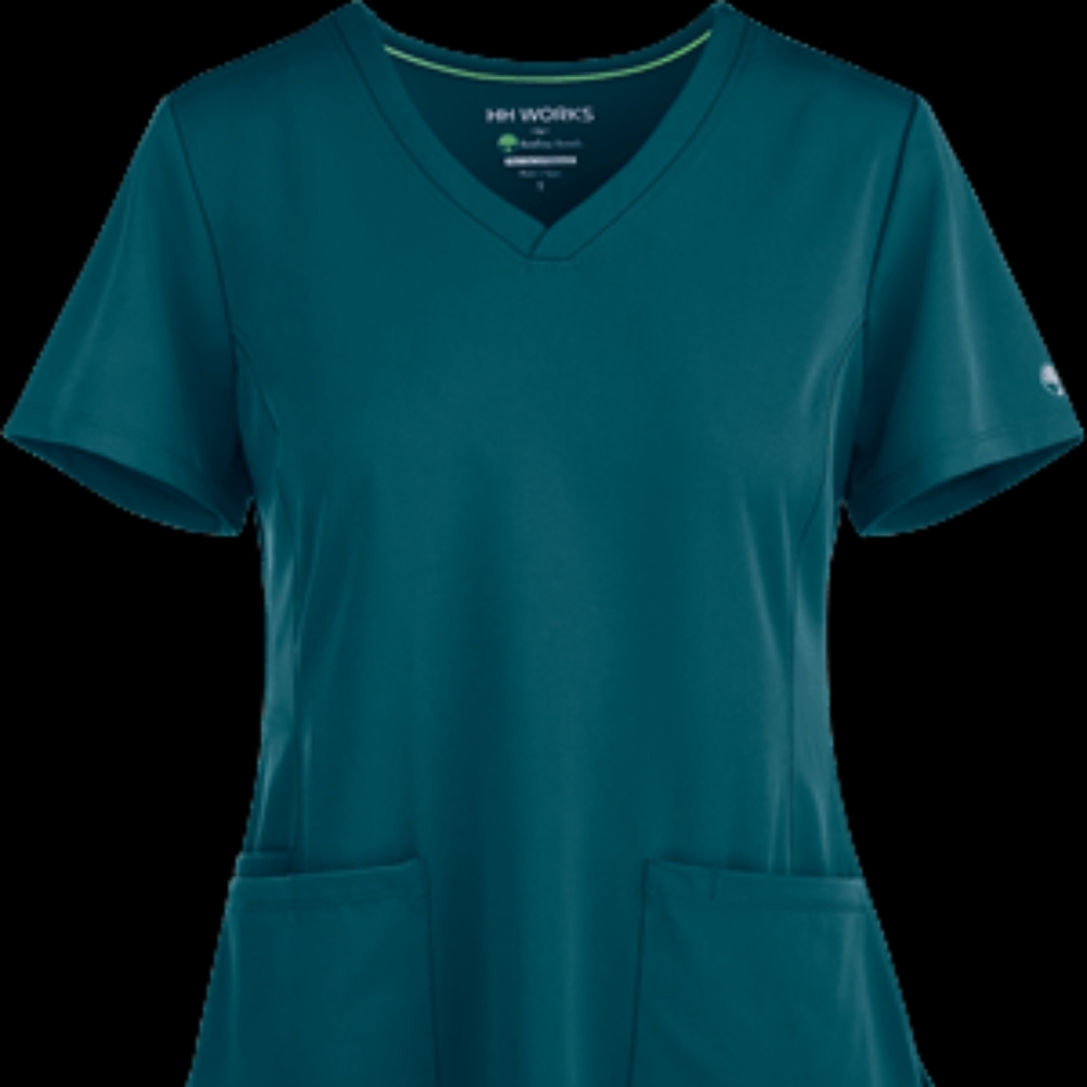 Carribean Blue scrub top M